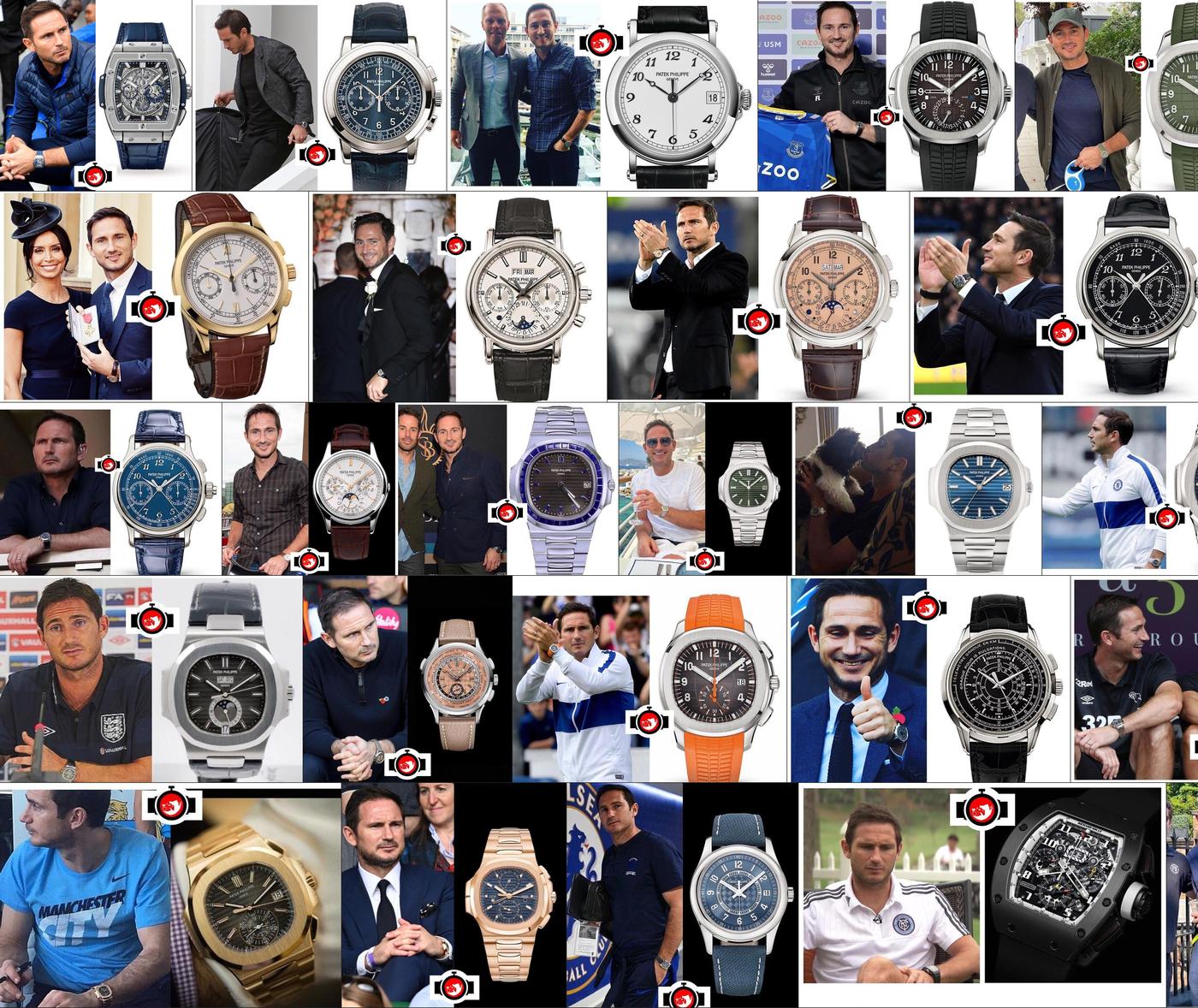 Frank Lampard's Exquisite Watch Collection - A Glimpse into the Football Legend's Timepiece Obsession